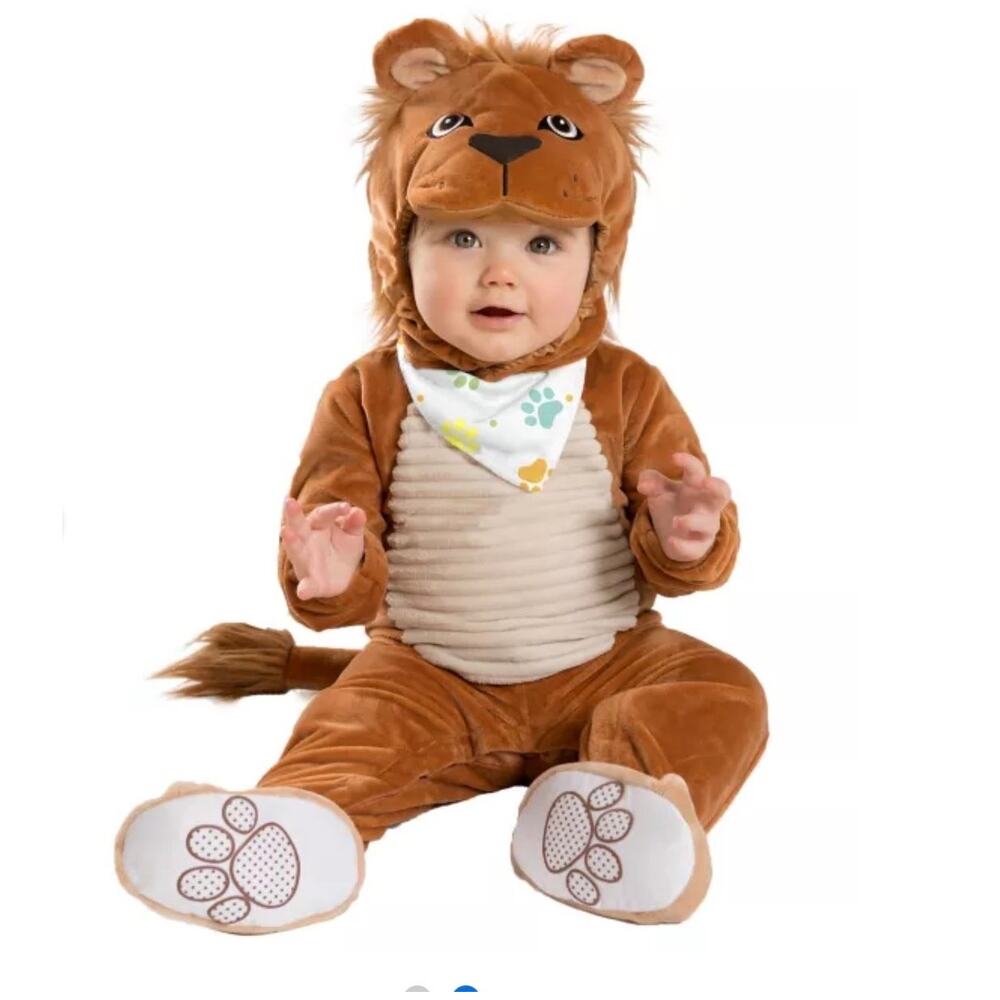 New Spirit Halloween Infant Lion Cub Costume 6-12 Months 3-Piece Set Festivals